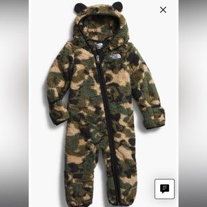 North Face Baby Bear Hooded Romper